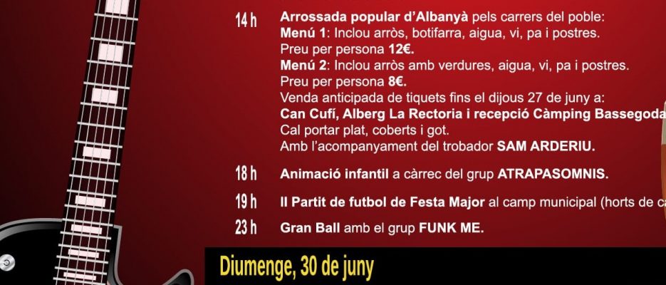 FESTA MAJOR 2019,- 28, 29 I 30 DE JUNY